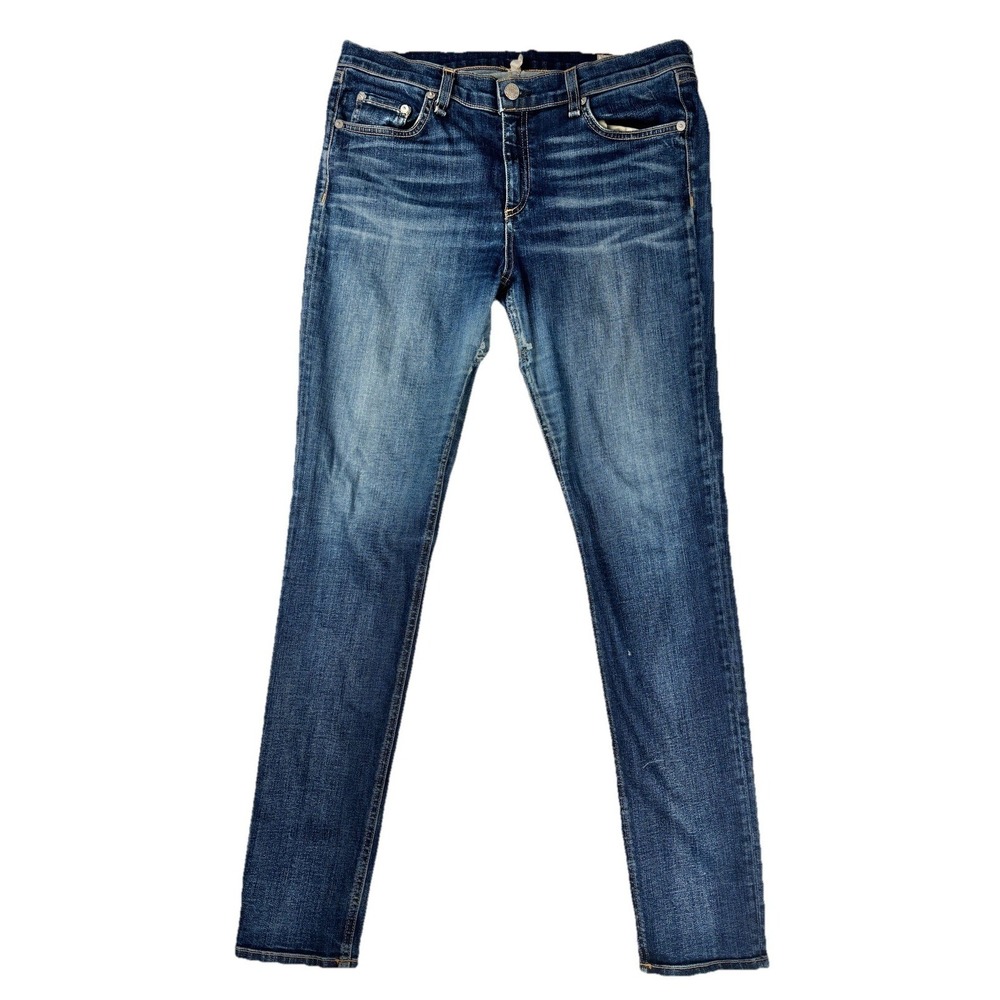Rag & Bone Jeans 32x32 Wonderland Slim Fit Distressed Denim Holes Repair Project